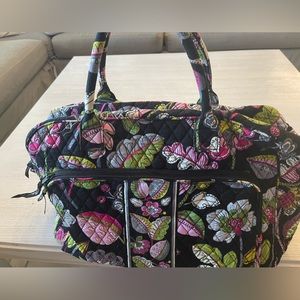 Vera Bradley travel duffle. Hard bottom.